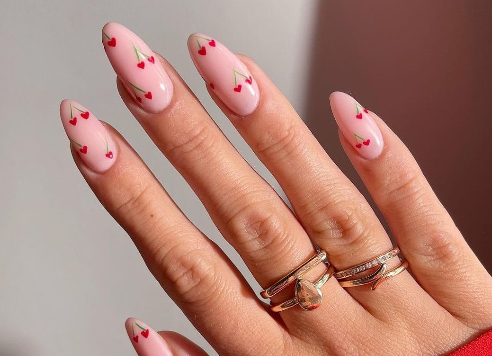 Cherry nails Cherry nails