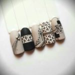 Модный дизайн ногтей с леопардовым принтом, рисунком туфли и геометрическими узорами